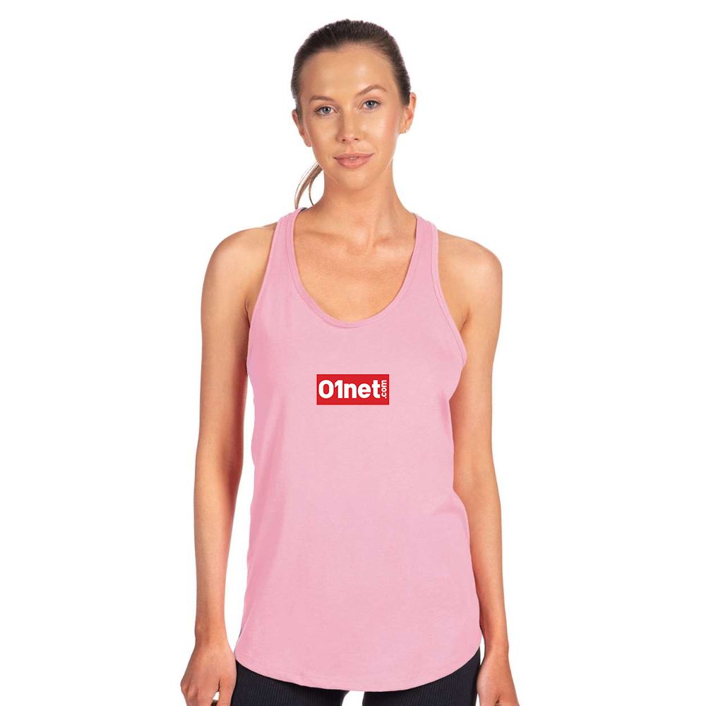 Women's 01net Logo Next Level Ideal Racerback Tank