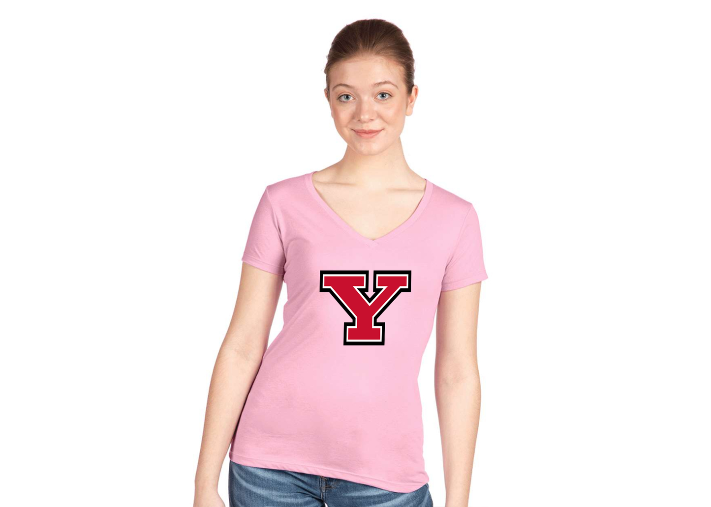 Women's Youngstown State Penguins Next Level V-Neck T-Shirt