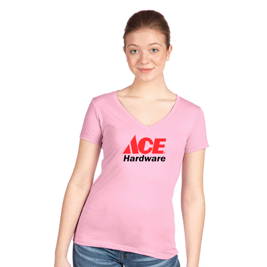 Women's ACE Hardware Logo  Next Level V-Neck T-Shirt