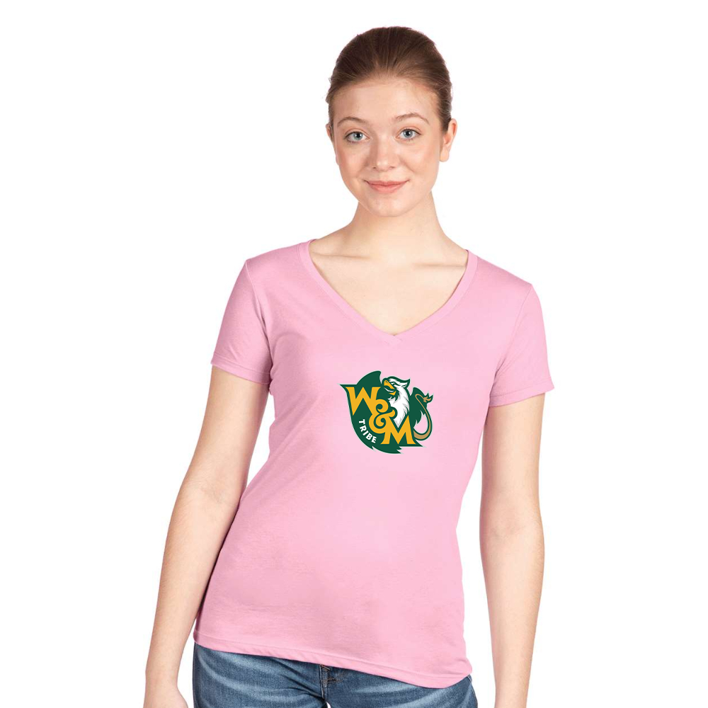 Women's William and Mary Tribe Next Level V-Neck T-Shirt