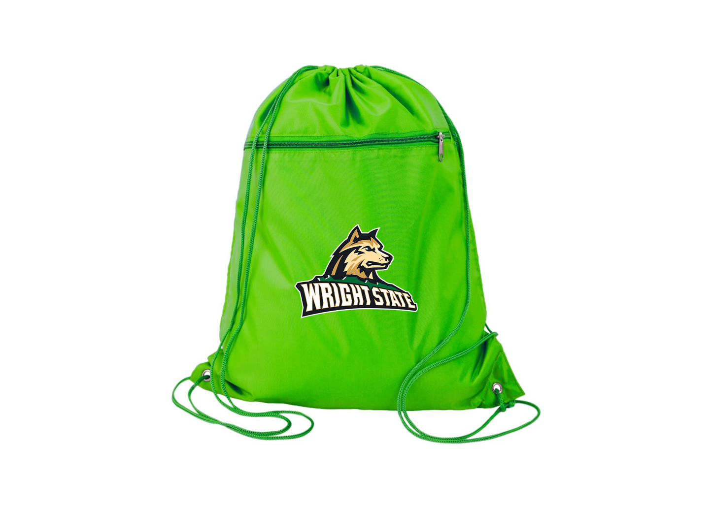 Wright State Raiders Q-Tees - Polyester Cinchpack