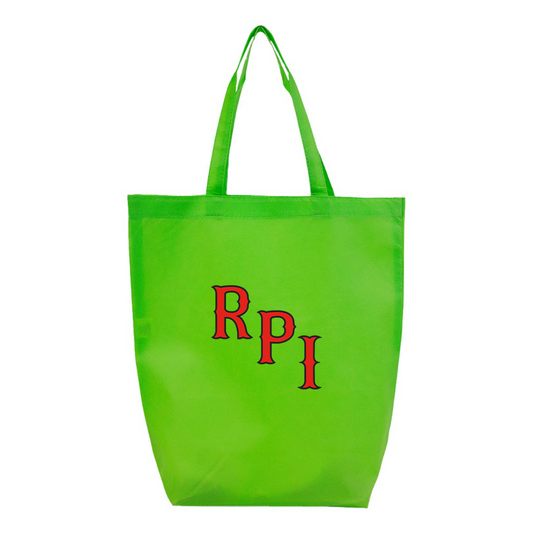 RPI Engineers Logo Q-Tees Non-Woven Gusset Bottom Tote