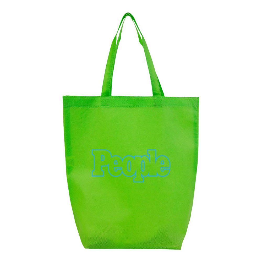 People Magazine Logo Q-Tees Non-Woven Gusset Bottom Tote