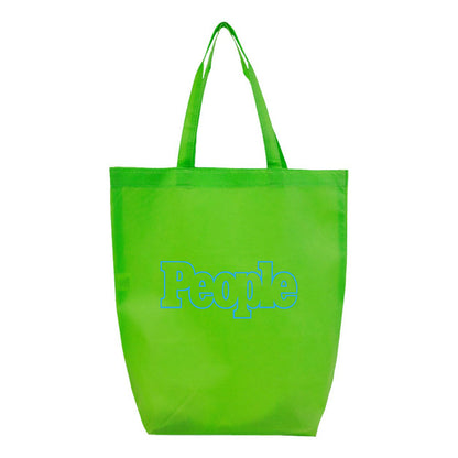 People Magazine Logo Q-Tees Non-Woven Gusset Bottom Tote