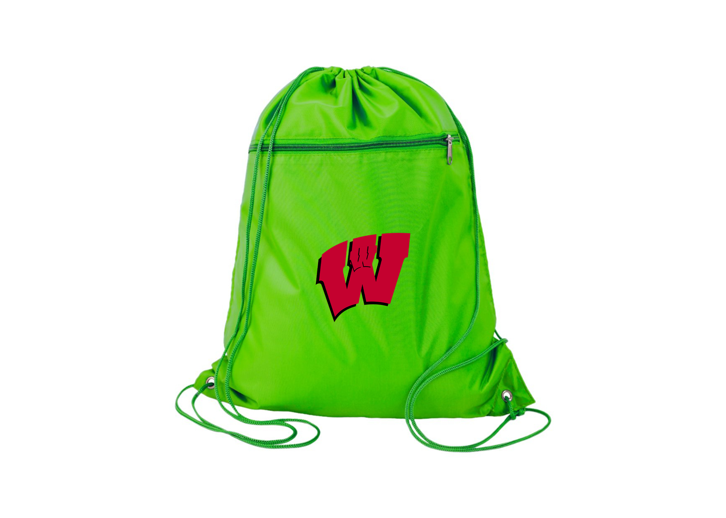 Wisconsin Badgers Q-Tees - Polyester Cinchpack