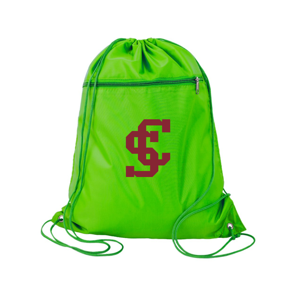 Santa Clara Broncos Logo Q-Tees - Polyester Cinchpack