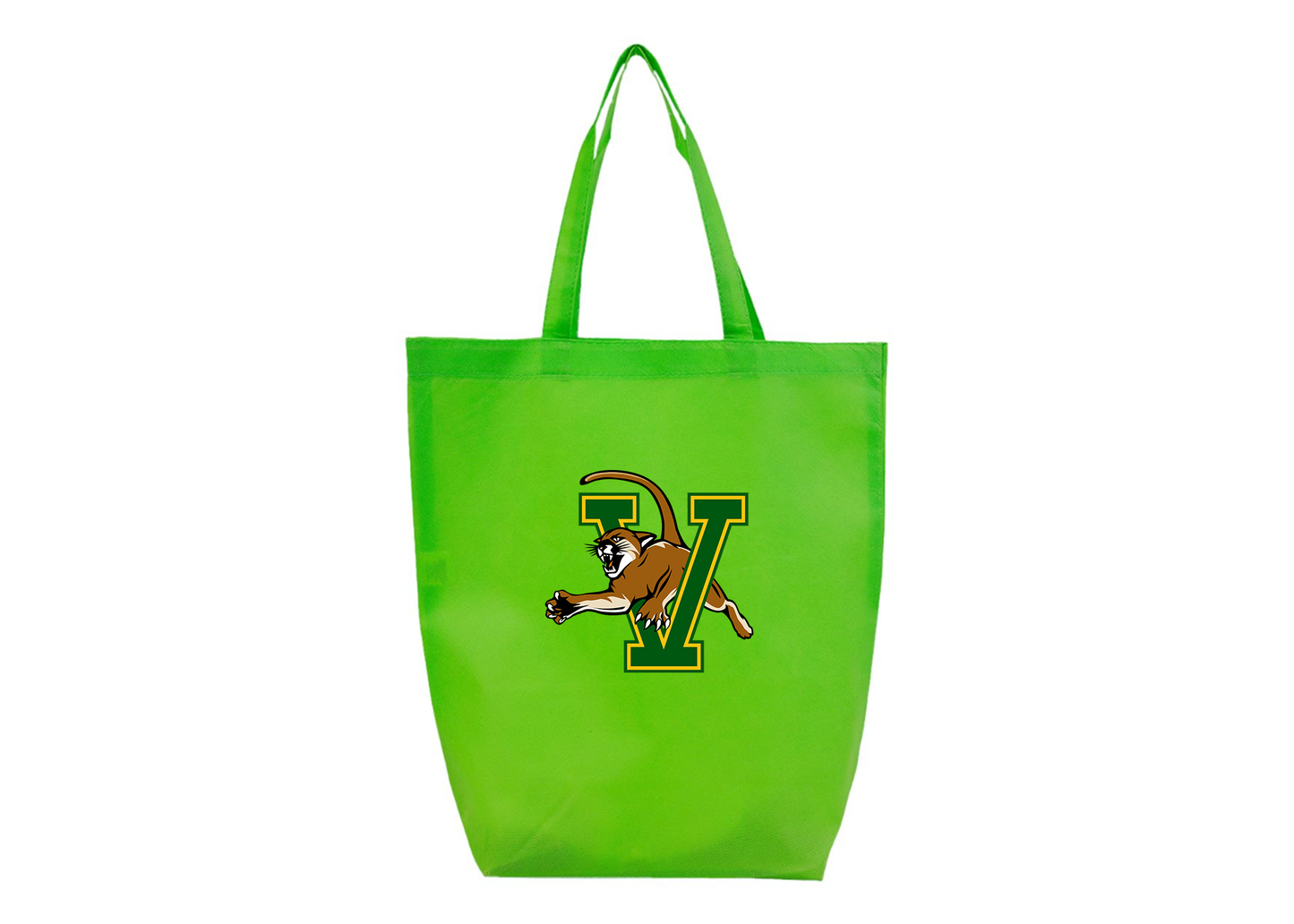 Vermont Catamounts Q-Tees Non-Woven Gusset Bottom Tote