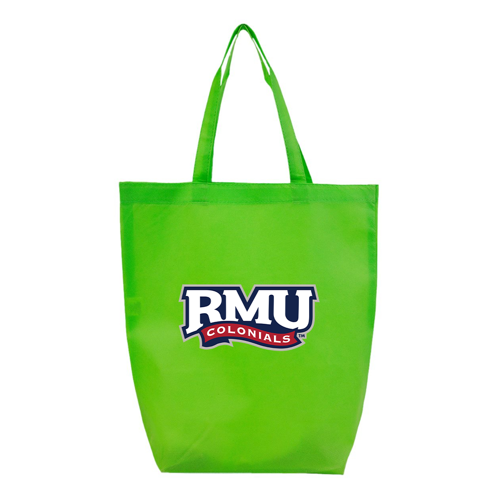 Robert Morris Colonials Logo Q-Tees Non-Woven Gusset Bottom Tote