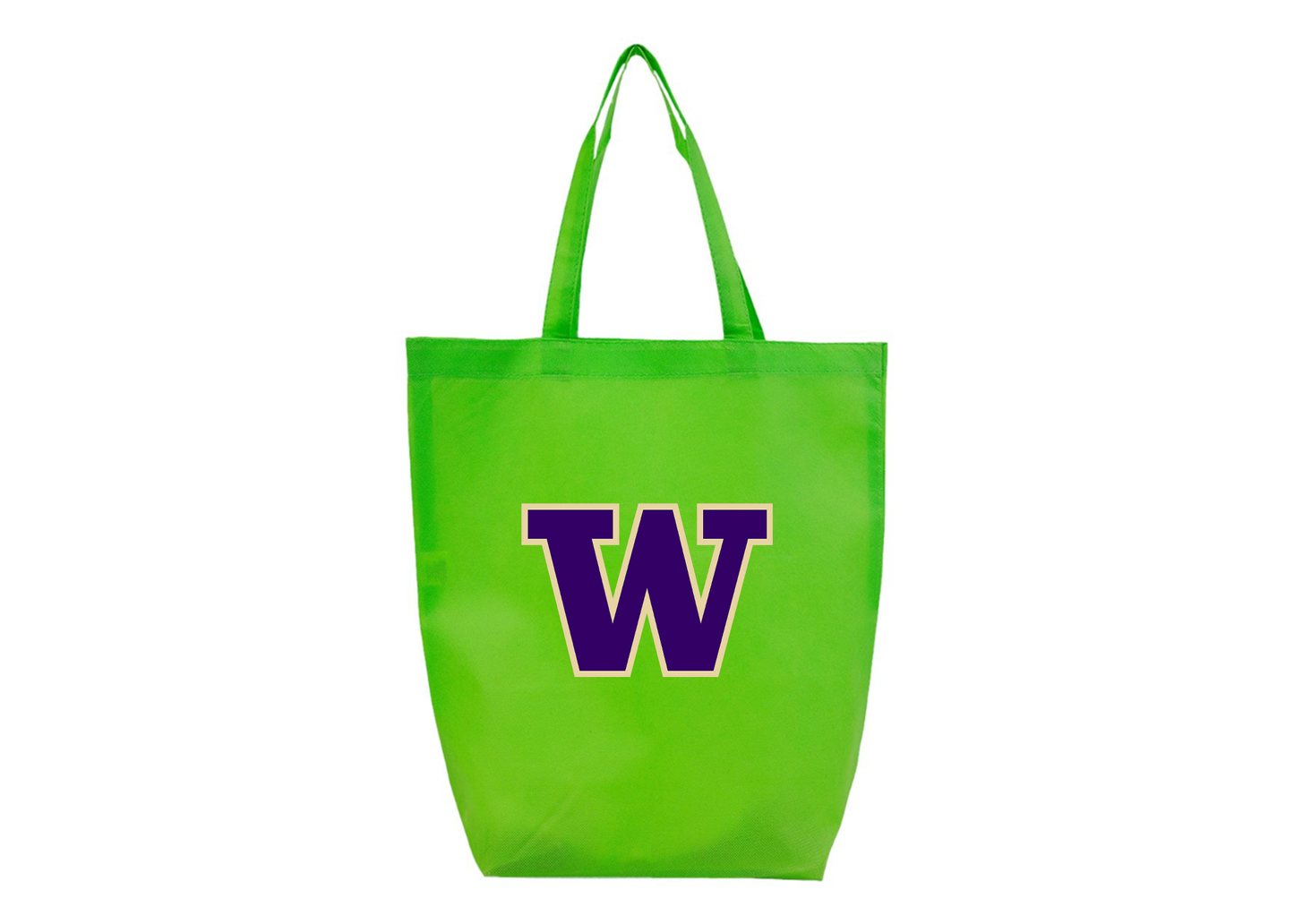 Washington Huskies Q-Tees Non-Woven Gusset Bottom Tote
