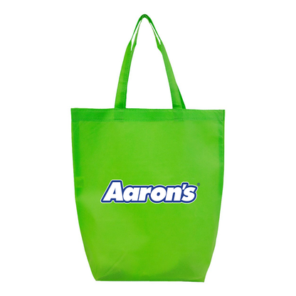 Aaron_s Logo Q-Tees Non-Woven Gusset Bottom Tote