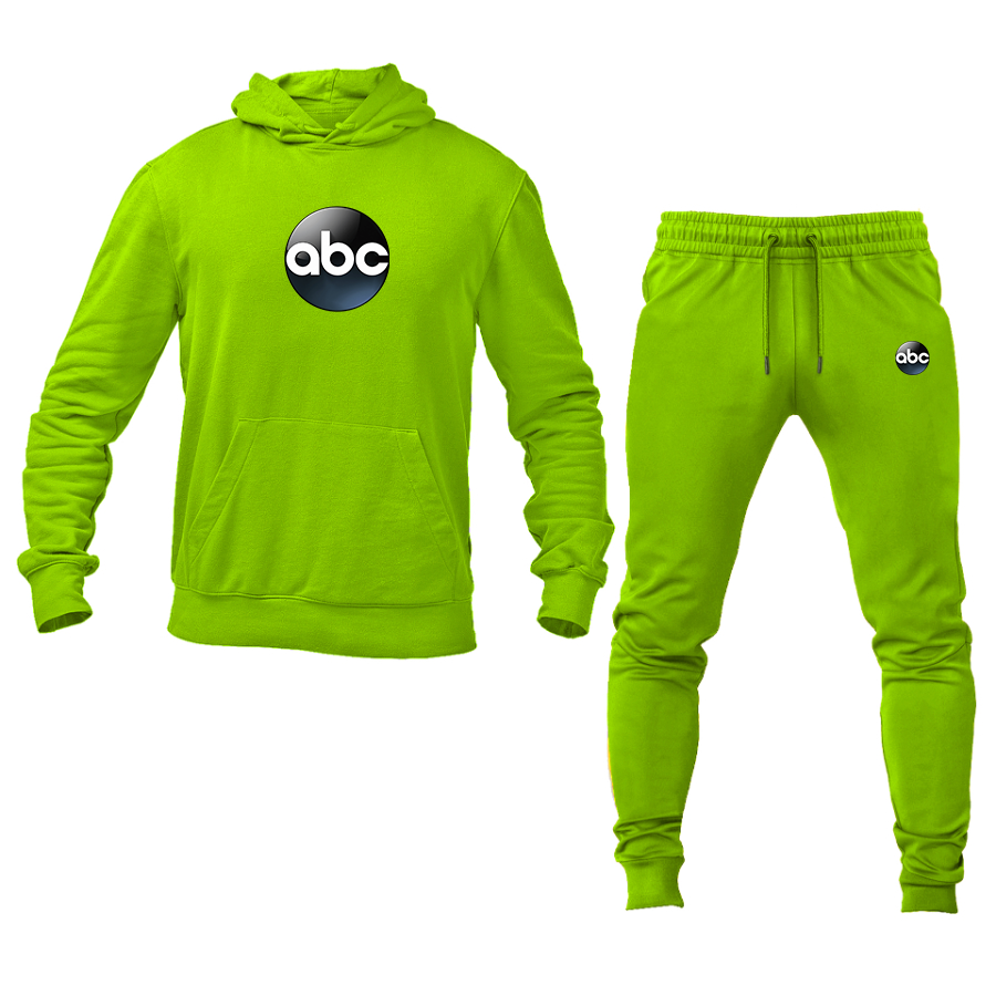 Men's Abc Logo Hoodie Joggers Set