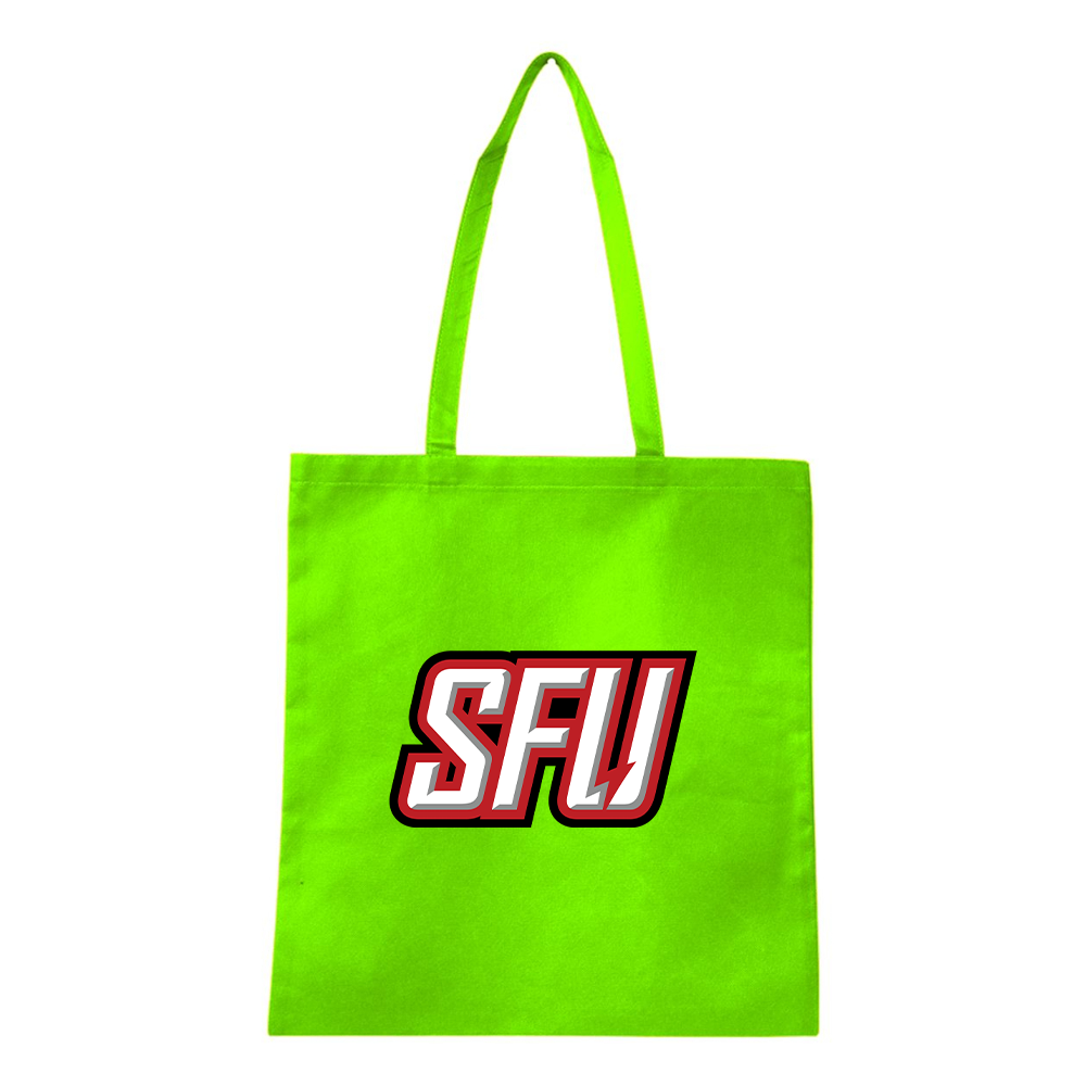 Saint Francis Red Flash Logo Q-Tees Non-Woven  Tote