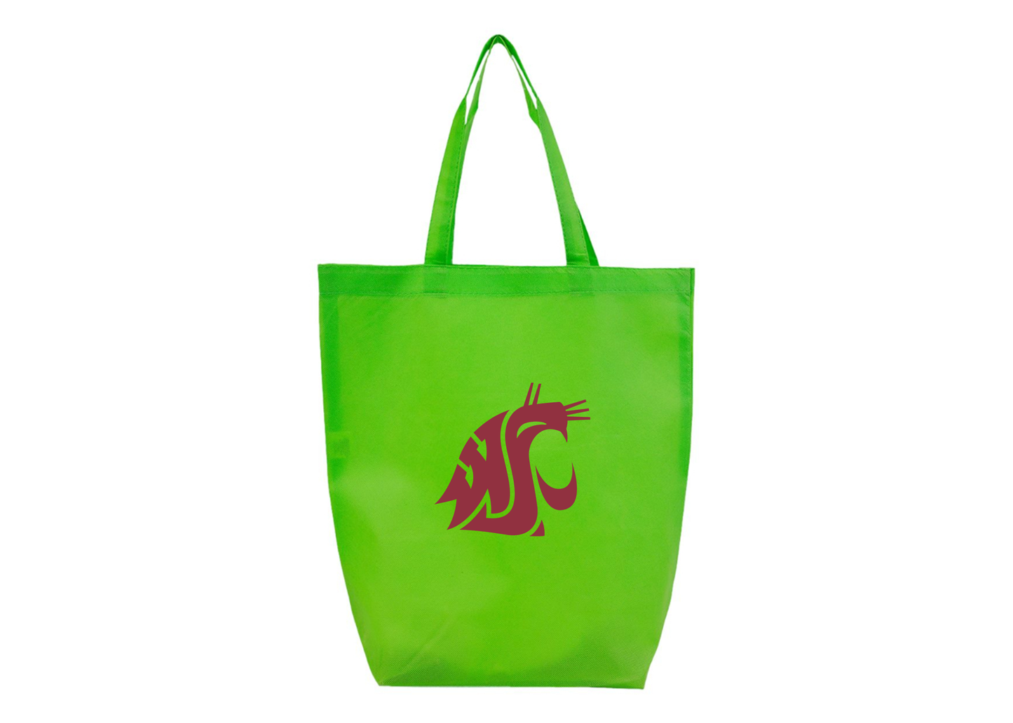 Washington State Cougars Q-Tees Non-Woven Gusset Bottom Tote