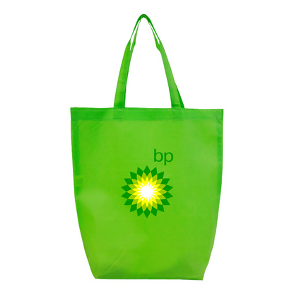 BP Oil Logo Q-Tees Non-Woven Gusset Bottom Tote