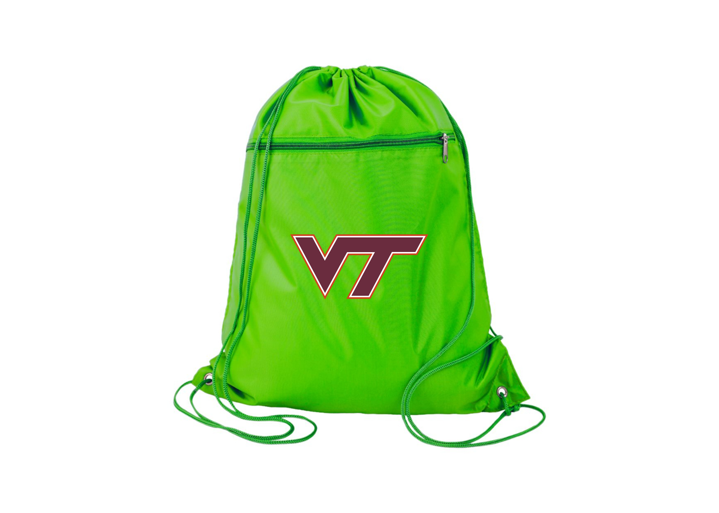 Virginia Tech Hokies Q-Tees - Polyester Cinchpack