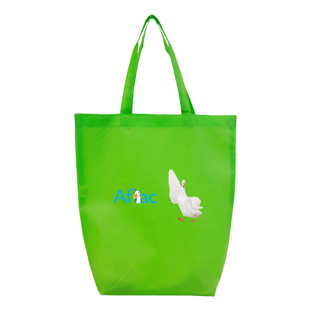 Aflac Logo and Duck Q-Tees Non-Woven Gusset Bottom Tote