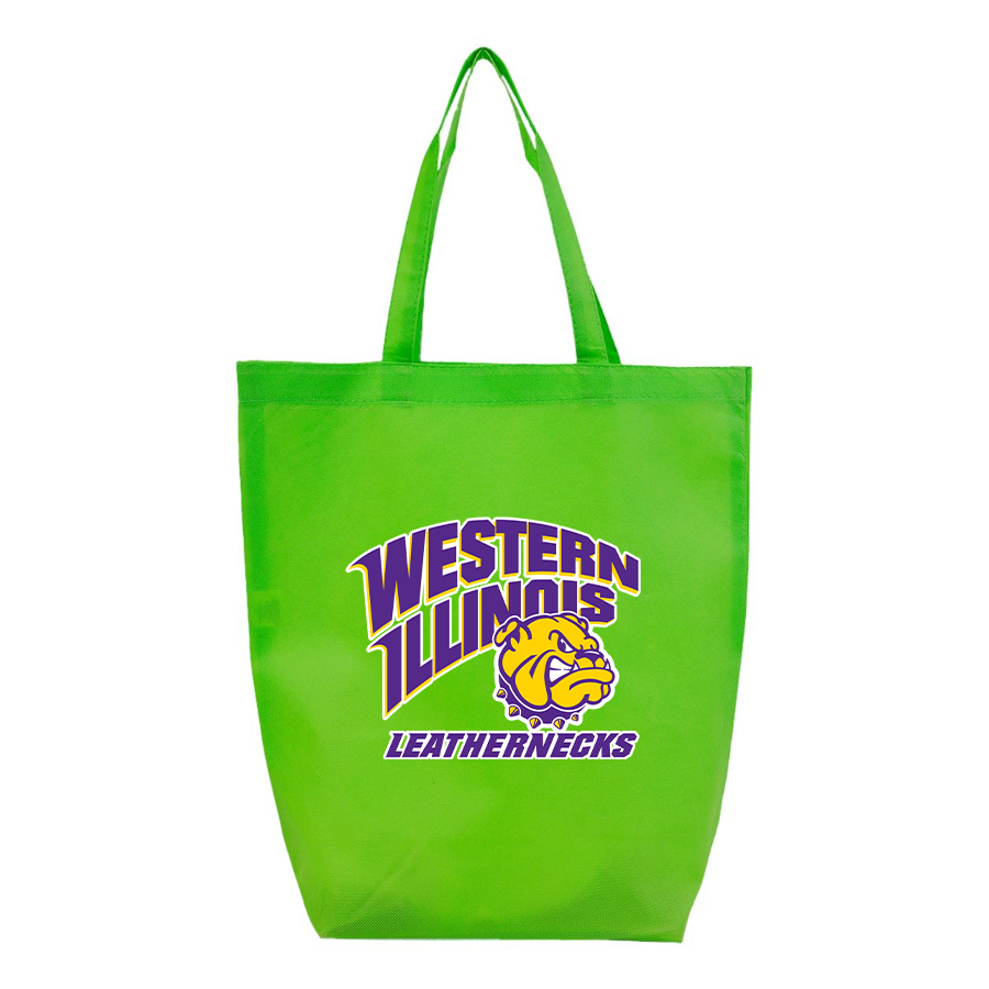 Western Illinois Leathernecks Q-Tees Non-Woven Gusset Bottom Tote