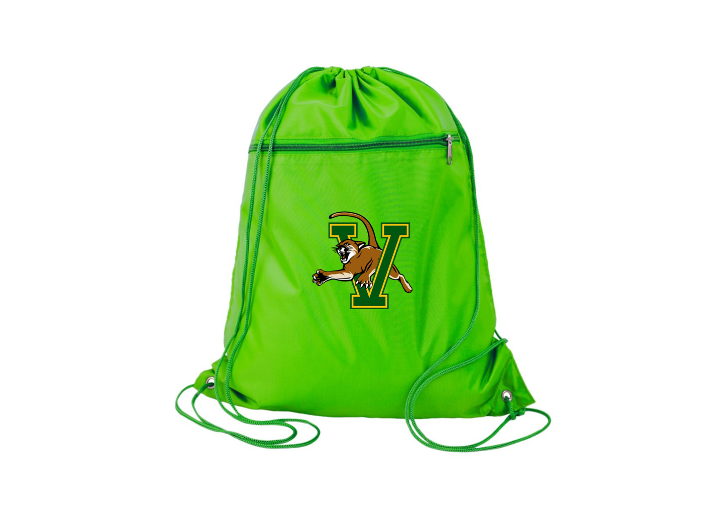 Vermont Catamounts Q-Tees - Polyester Cinchpack