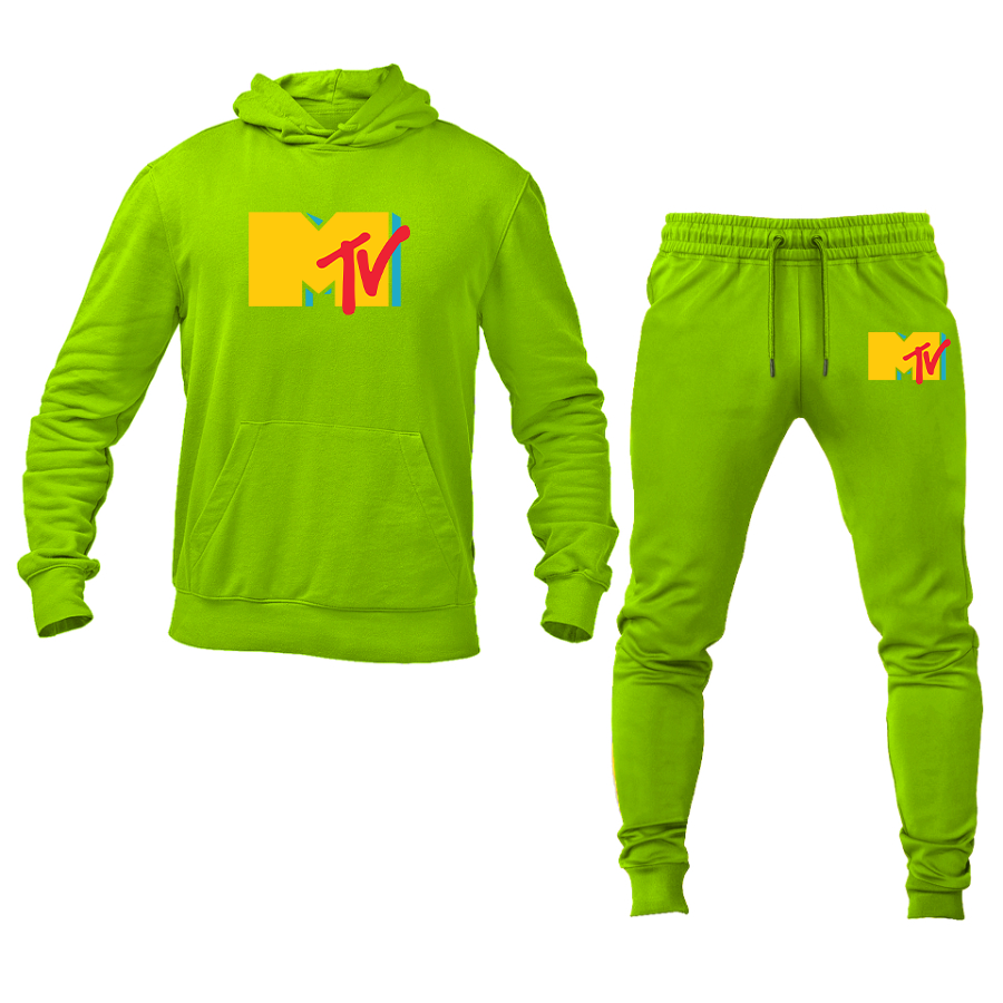 Men's MTV Logo Hoodie Joggers Set