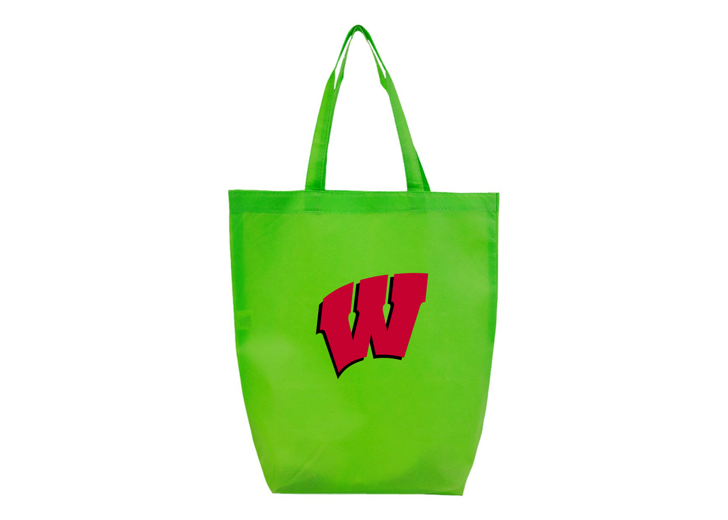 Wisconsin Badgers Q-Tees Non-Woven Gusset Bottom Tote