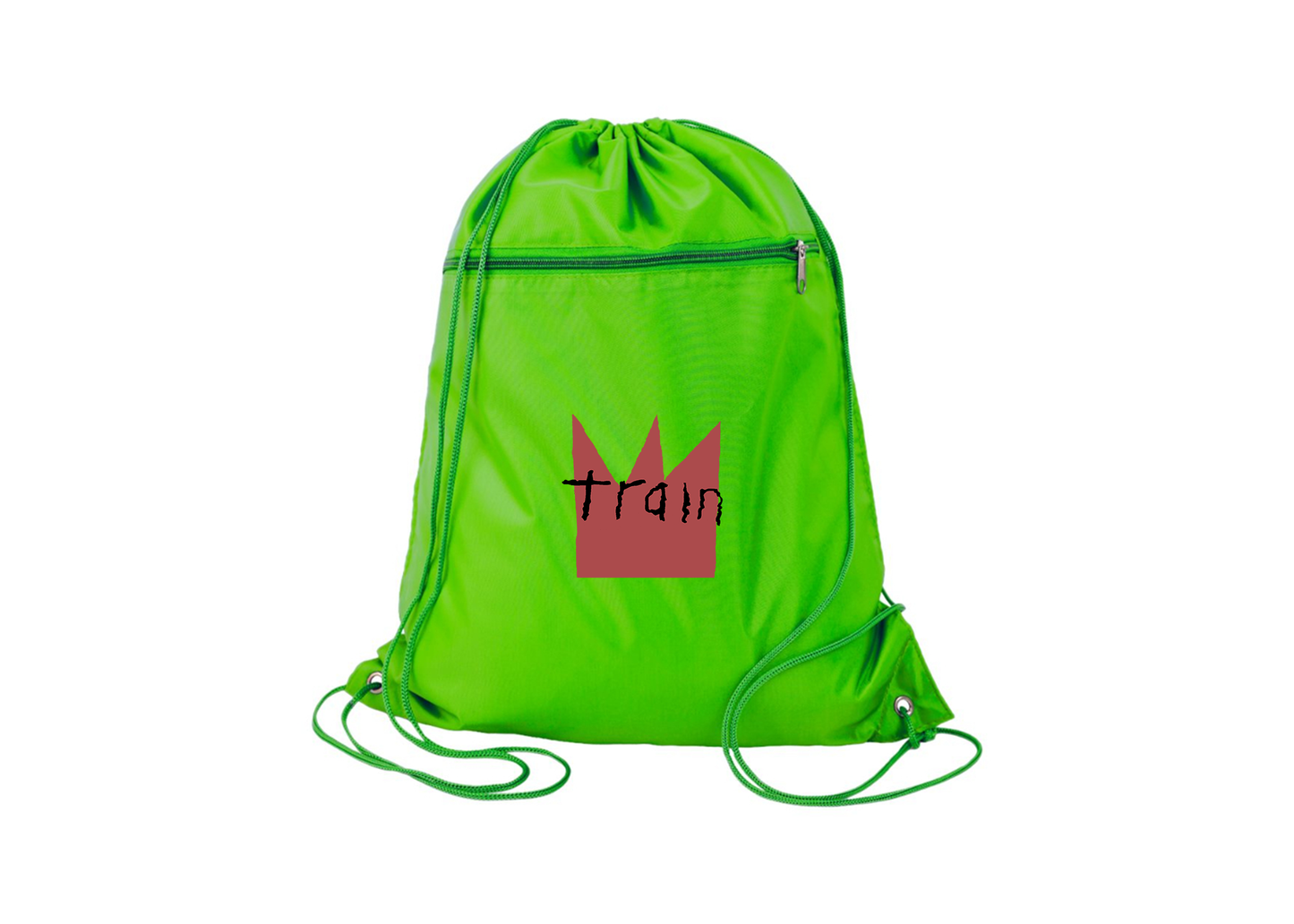 Train Q-Tees - Polyester Cinchpack