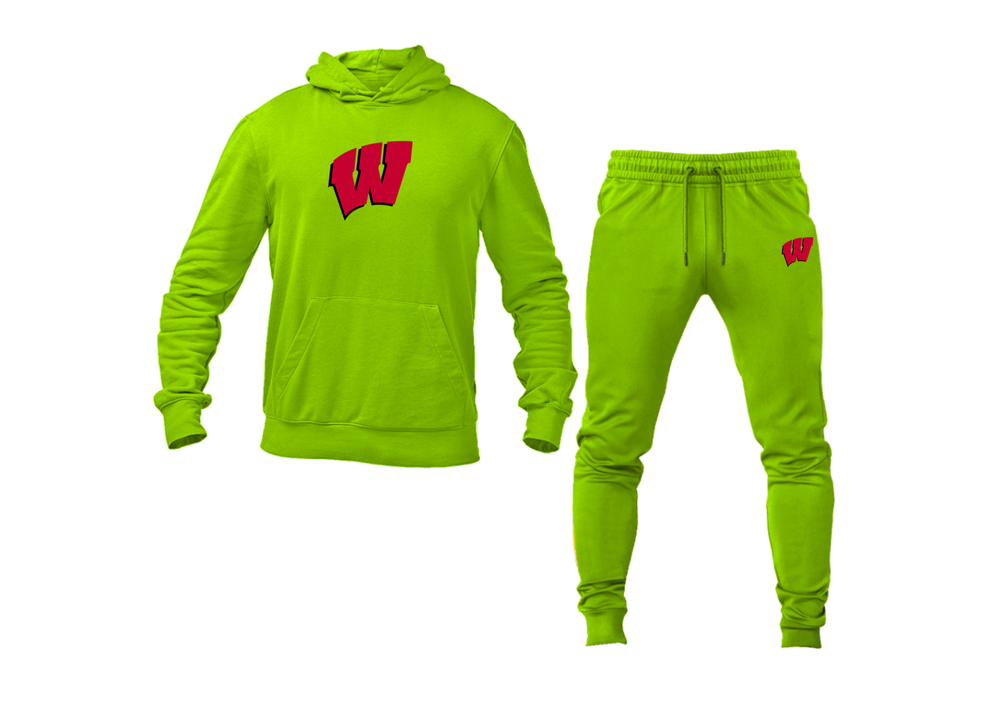 Men's Wisconsin Badgers Hoodie Joggers Set