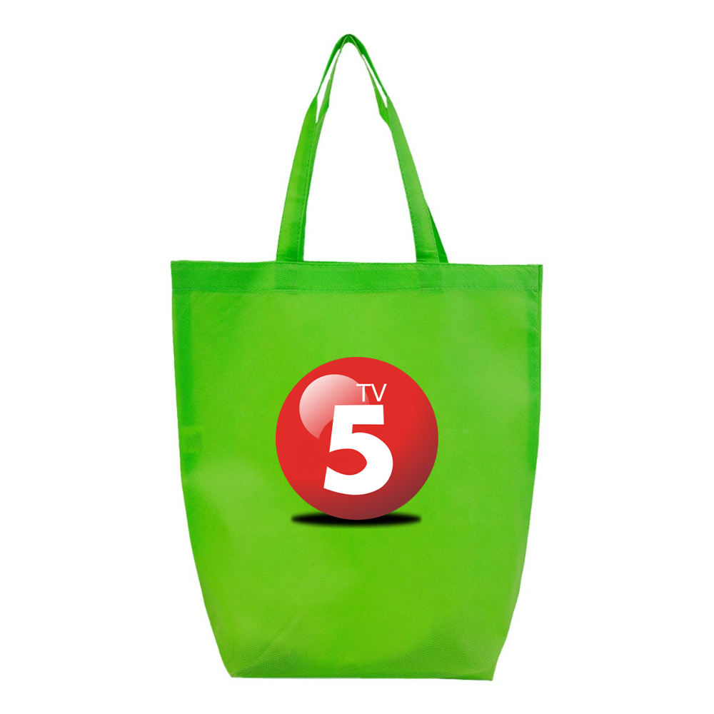 ABC TV5 Logo Q-Tees Non-Woven Gusset Bottom Tote