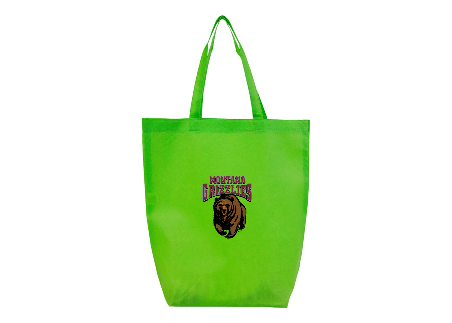 Montana Grizzliesl Q-Tees Non-Woven Gusset Bottom Tote