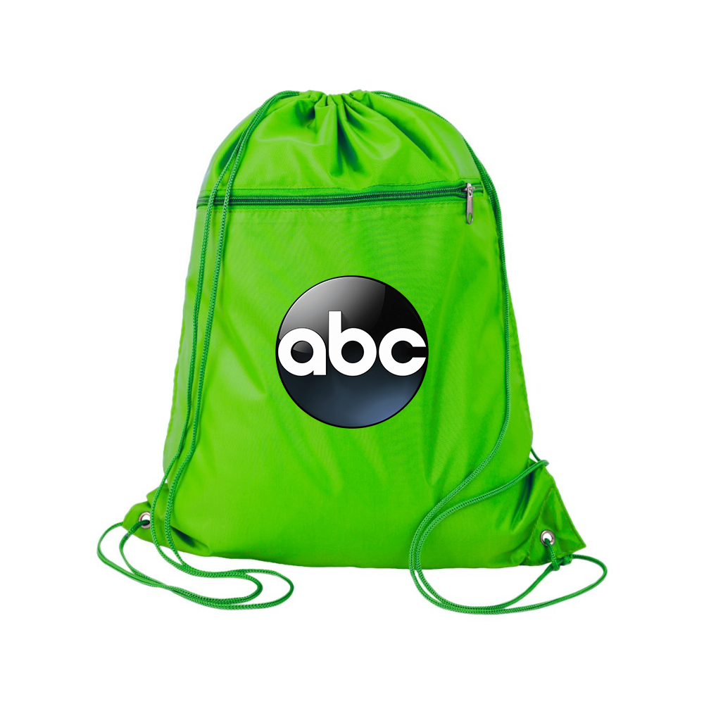 Abc Logo Q-Tees - Polyester Cinchpack