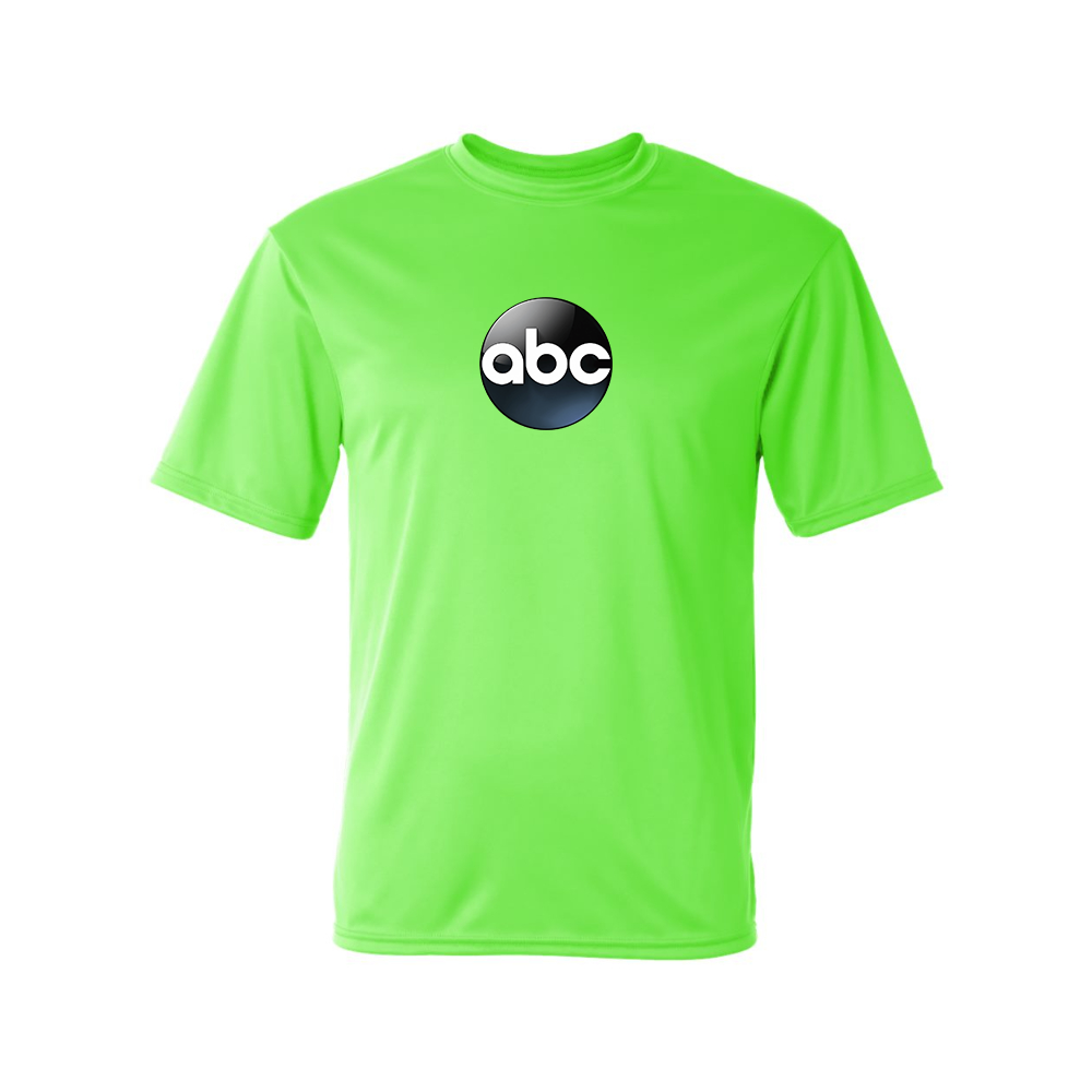Men's Abc Logo Polyester T-Shirt