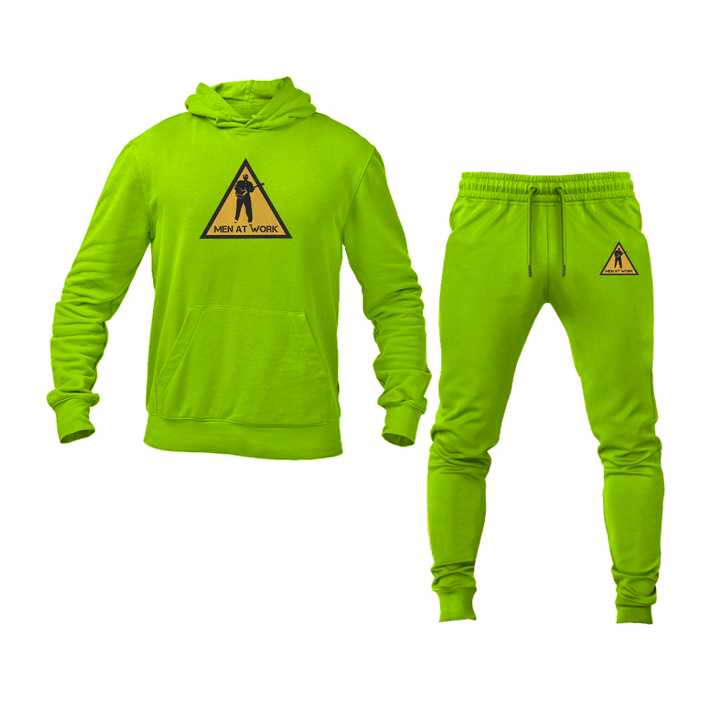 Men's Men at Work Logo Hoodie Joggers Set