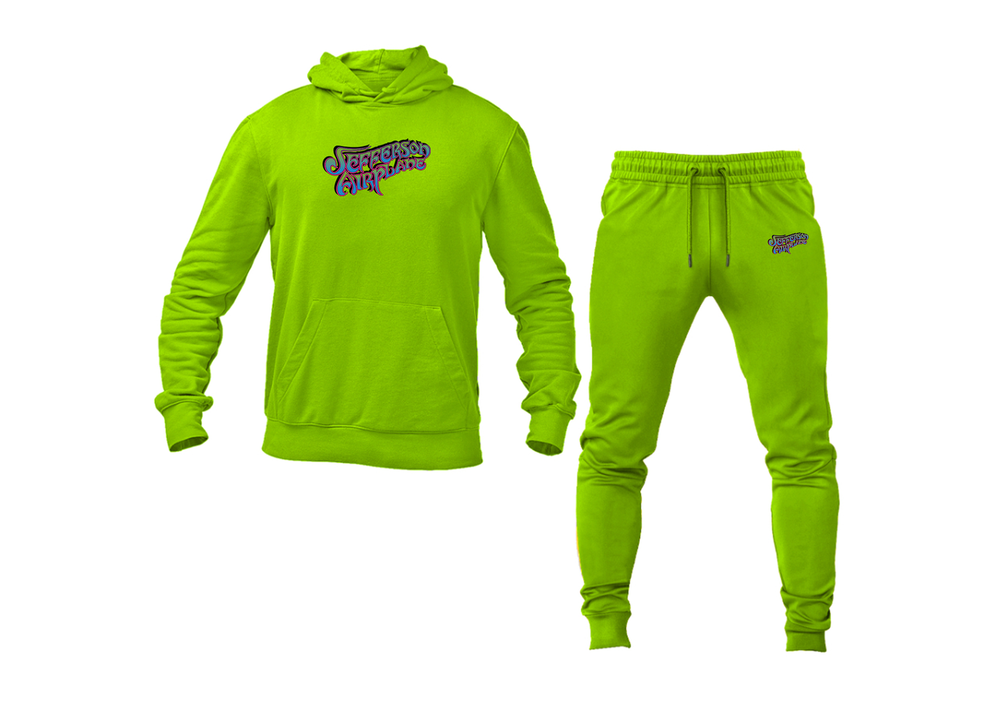 Men's Jefferson Airplane Logo Hoodie Joggers Set