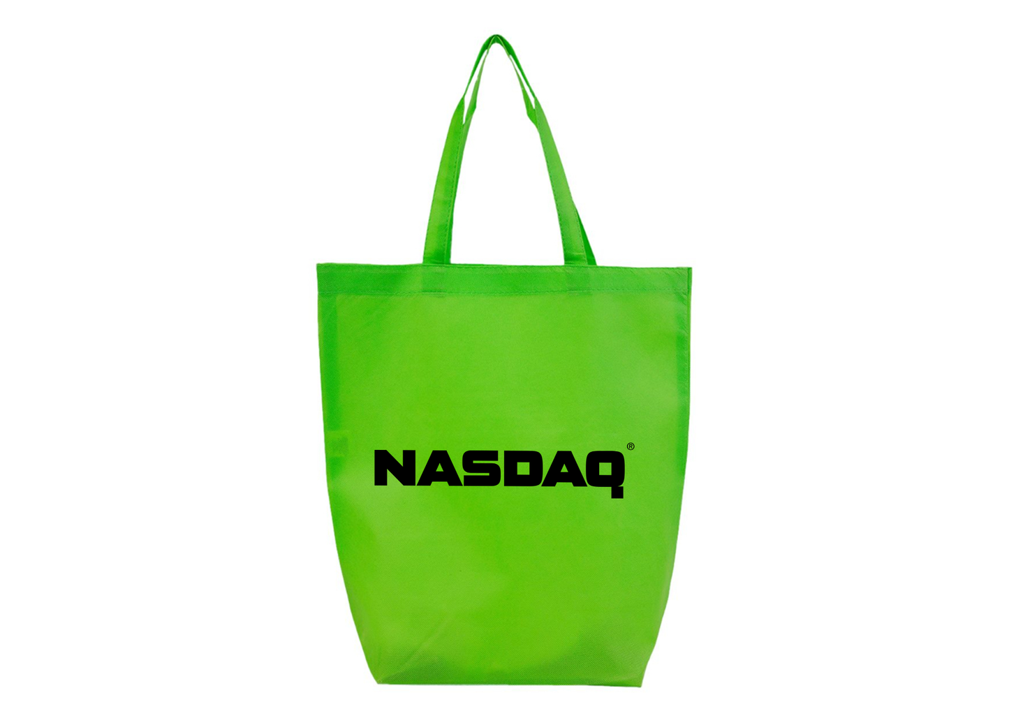 Nasdaq Logo Q-Tees Non-Woven Gusset Bottom Tote