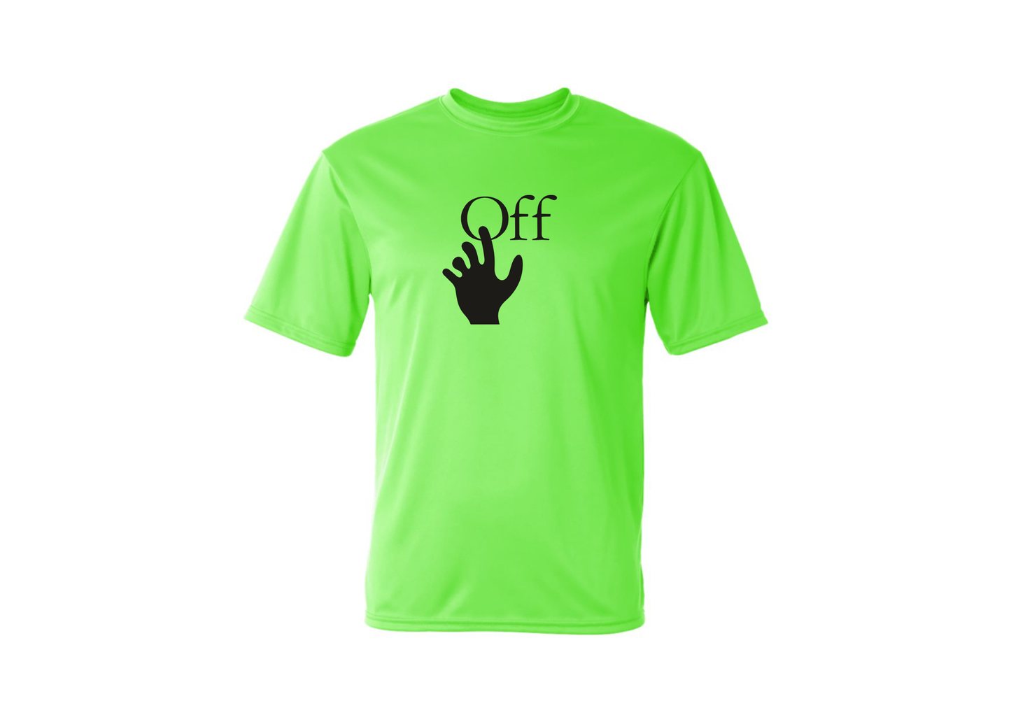 Men's Off-White Hand Polyester T-Shirt