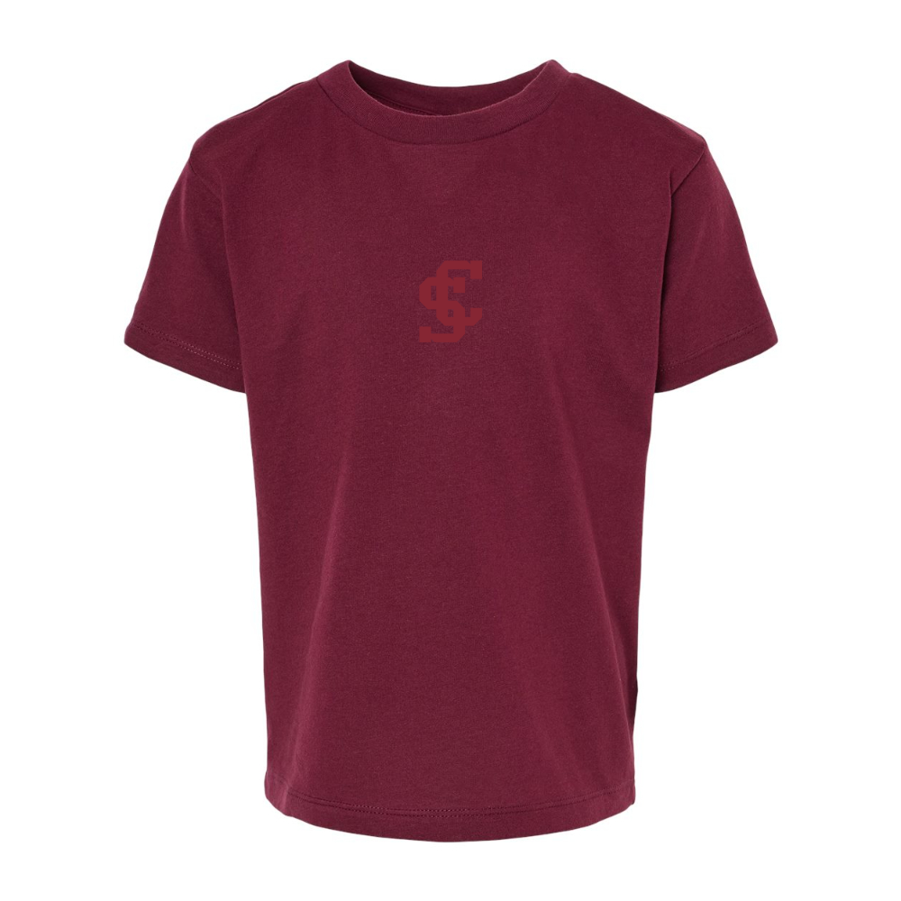 Santa Clara Broncos Logo BELLA  CANVAS Toddler Jersey Tee