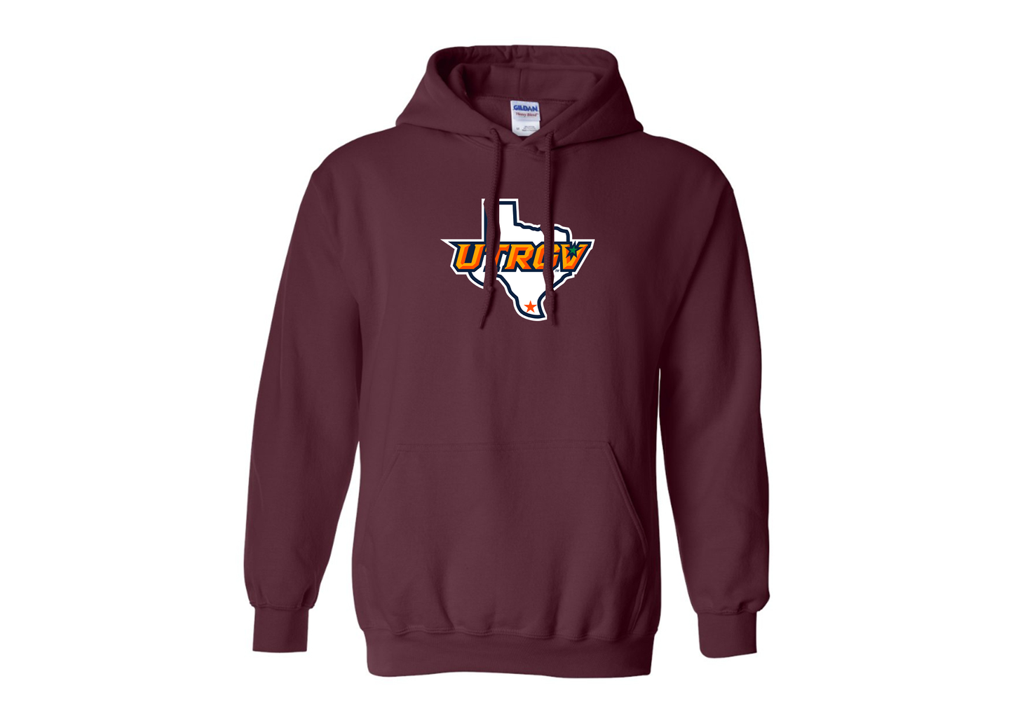 Men's UTRGV Vaqueros Gildan Heavy Blend Hooded Sweatshirt