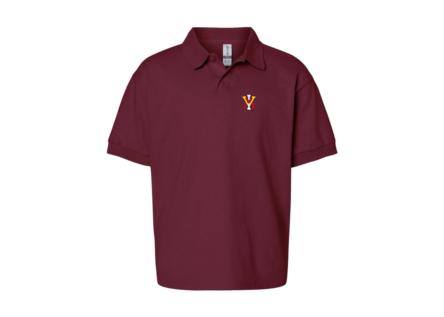 Youth VMI Keydets Gildan Dry Blend Jersey Polo