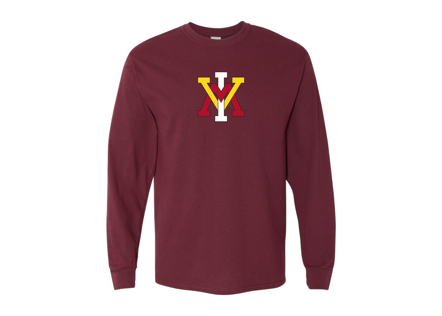 Men's VMI Keydets Gildan Heavy Cotton Long Sleeve T-Shirt