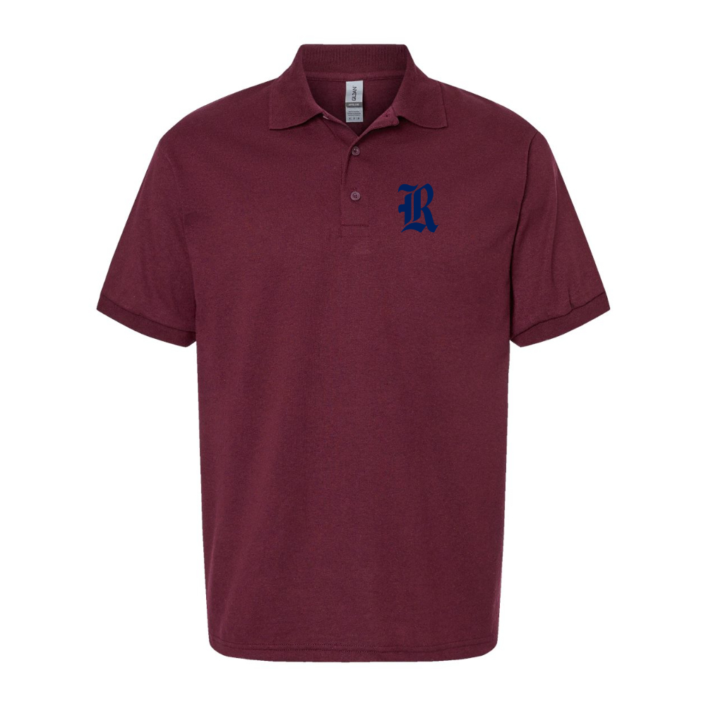 Men's Rice Owls Logo Gildan Dry Blend Jersey Polo