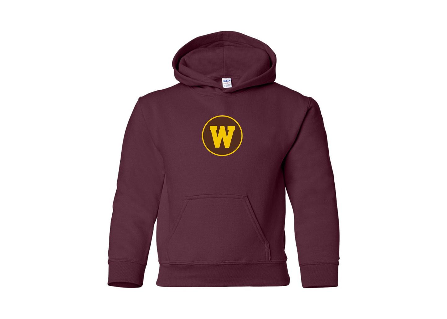 Youth Western Michigan Broncos Gildan Heavy Blend  Hooded Sweatshirt