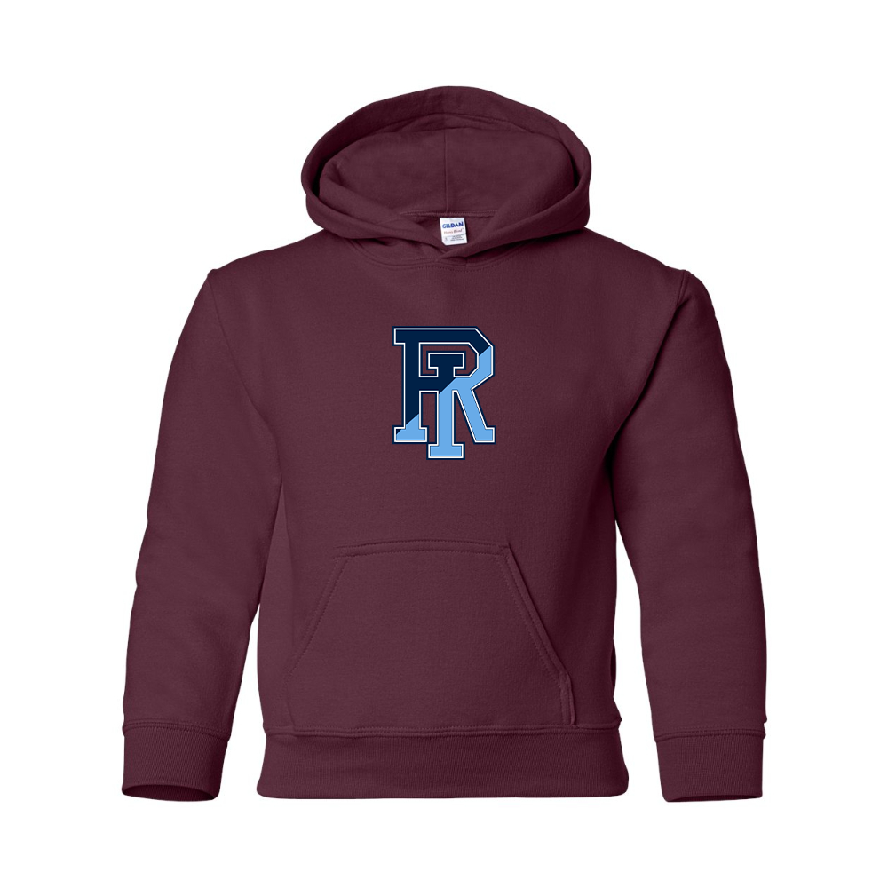 Youth Rhode Island Rams Logo Gildan Heavy Blend  Hooded Sweatshirt
