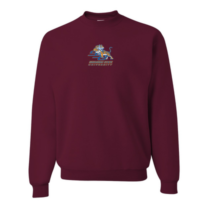 Men's Savannah State Tigers Logo JERZEES NuBlend Crewneck Sweatshirt