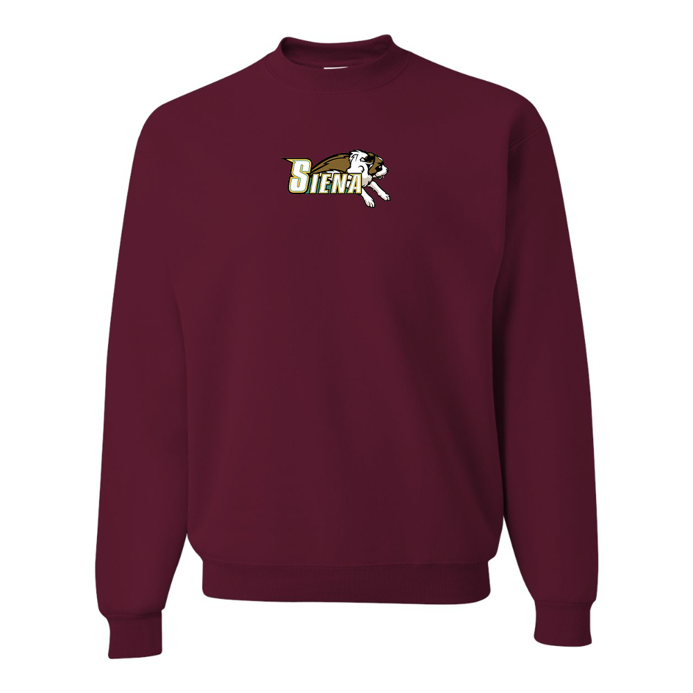 Men's Siena Saints Logo  JERZEES NuBlend Crewneck Sweatshirt