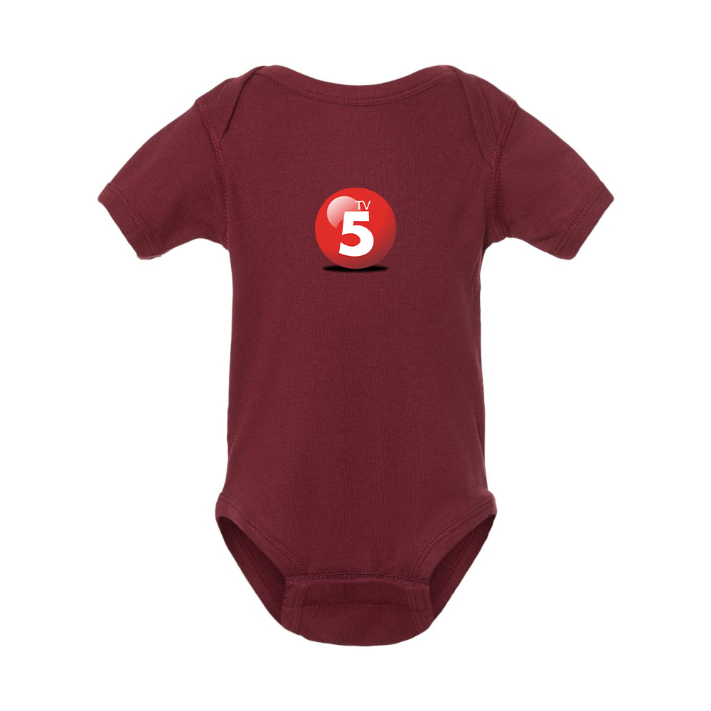ABC TV5 Logo Rabbit Skins Infant Baby Rib Bodysuit