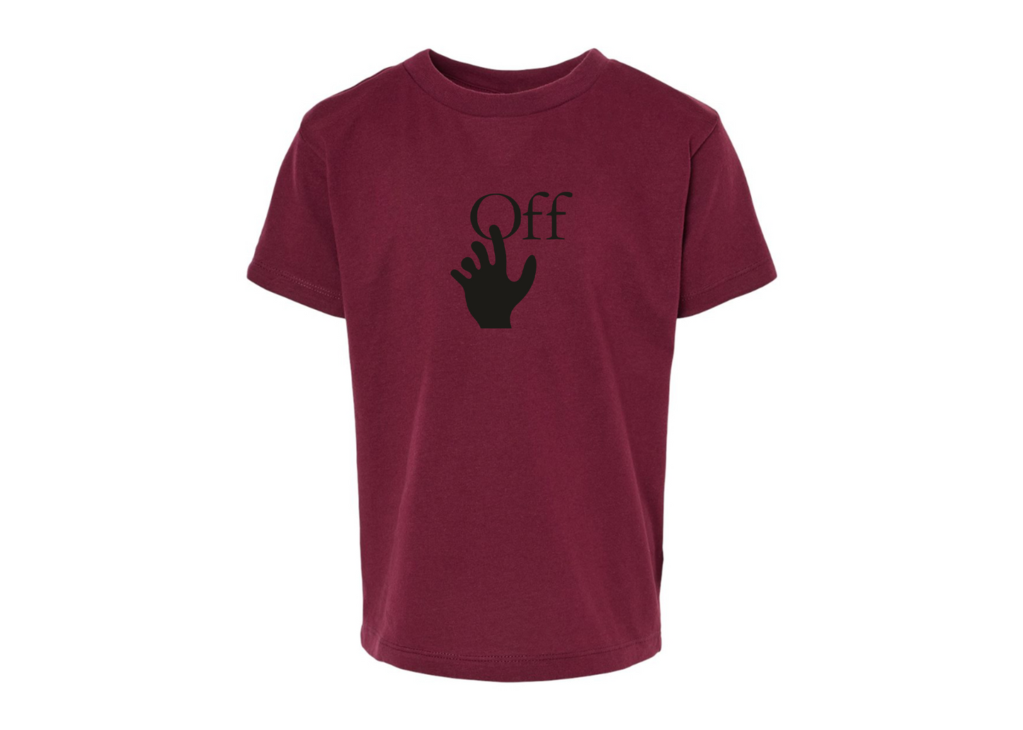 Off-White Hand BELLA  CANVAS Toddler Jersey Tee