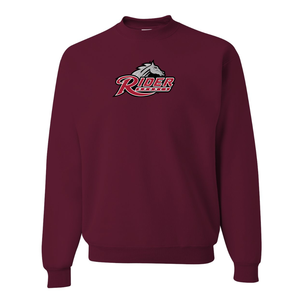 Men's Rider Broncs Logo  JERZEES NuBlend Crewneck Sweatshirt