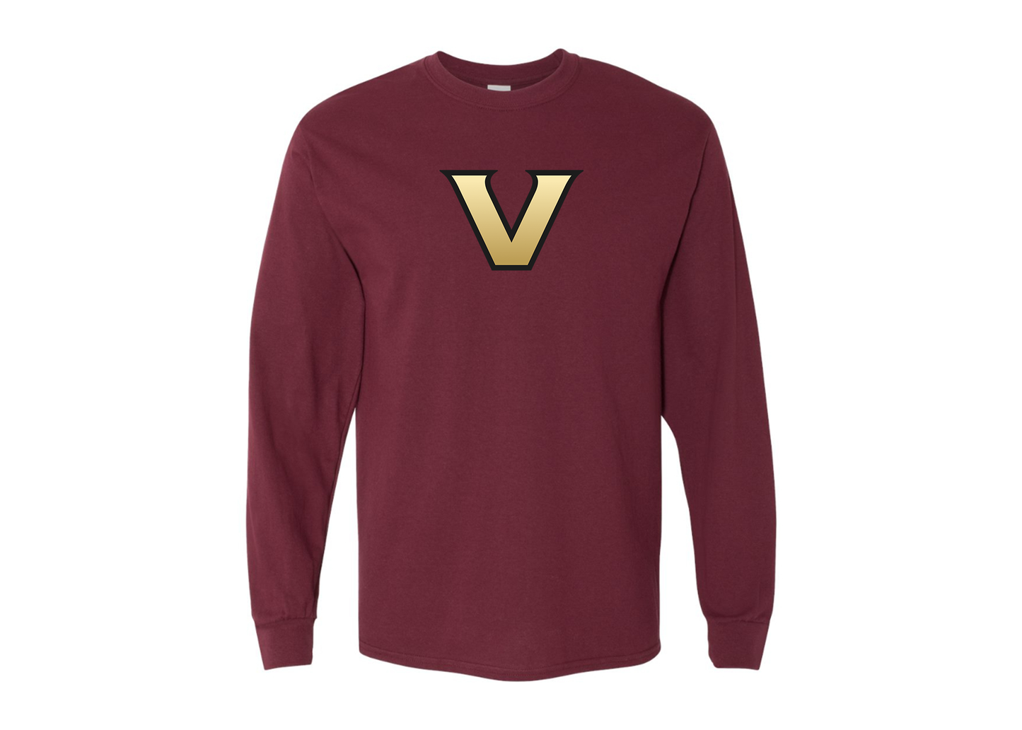 Men's Vanderbilt Commodores Gildan Heavy Cotton Long Sleeve T-Shirt