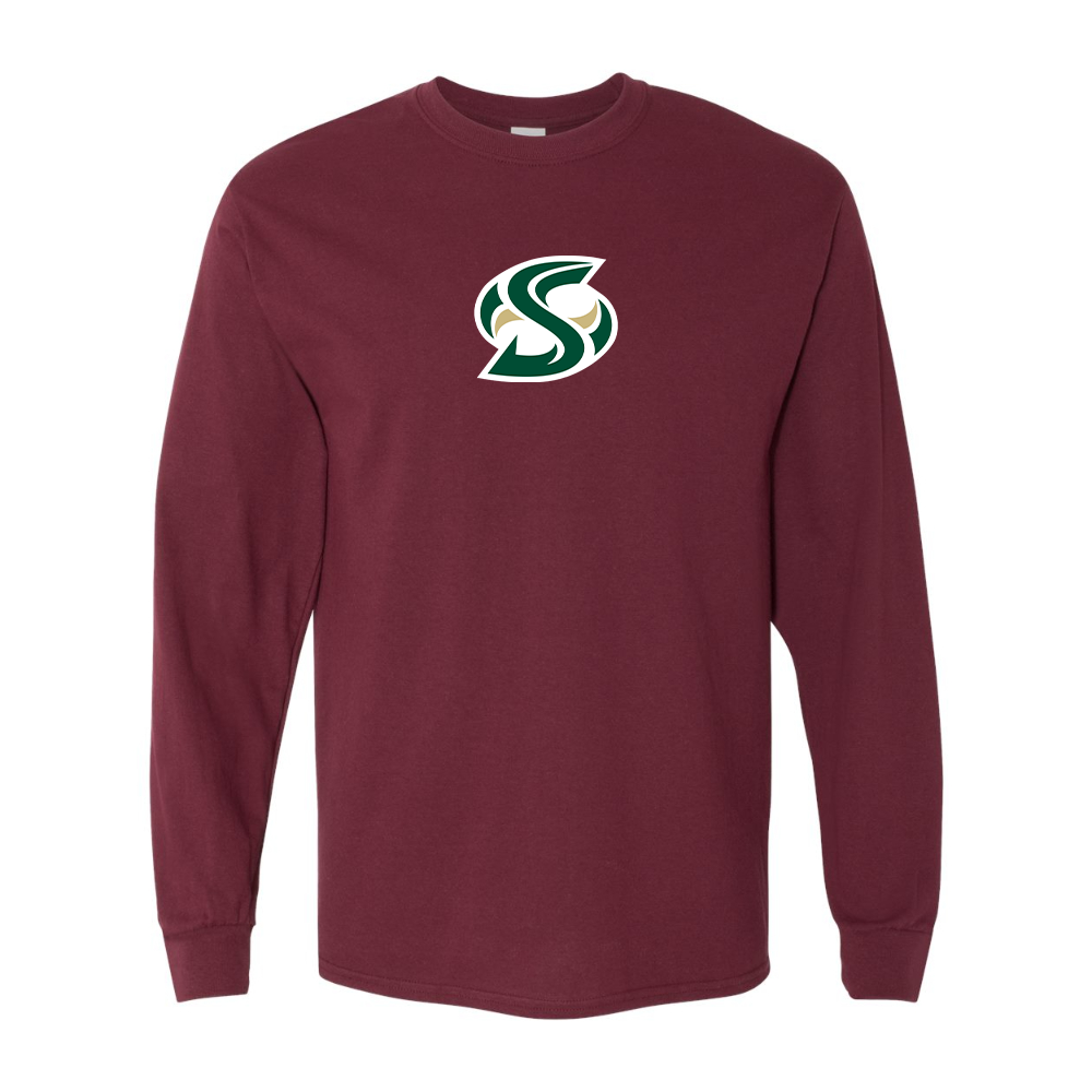 Men's Sacramento State Hornets Logo  Gildan Heavy Cotton Long Sleeve T-Shirt