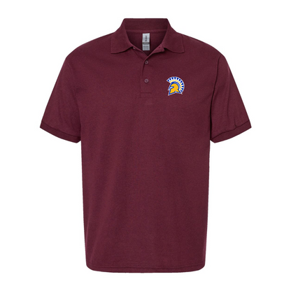 Men's San Jose State Spartans Logo Gildan Dry Blend Jersey Polo