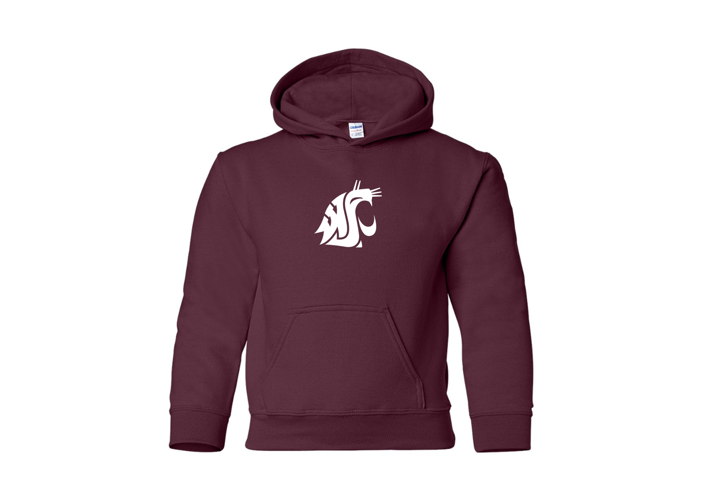 Youth Washington State Cougars Gildan Heavy Blend  Hooded Sweatshirt